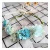 Carnations Garland Beachbelds style or style simple pure corolla fresh hair band girl holiday beach drop drop drop