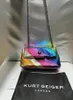 Designertaschen Kurt Geiger Mini Kensington Love Heart Umhängetaschen Kettenhandtasche Damen Regenbogen Kuhleder Eagle Umhängetasche Umhängetasche Grils Qute Handtaschen