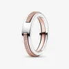2023 Naszyjne designerskie naszyjniki dla kobiet Rose Gold Pierścień diamentowy