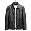 Skórzana męska sztuczna jesień mężczyzn Casual Motorcycle Black Jacket Coats Mens Vintage Emwear Formal Pu Male Oversize Plus Size 8xl 230919