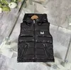 Kids vest Baby hoodies kid down jacket child Hooded Sleeveless Fasion 100% goose down filling luxury brand top Thick Warm Outwear Clothing Boy girls Waistcoat