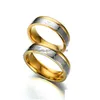 Band Rings ECG Love Heartbeat Ring rostfritt stål Kontrast Färg Guldpar för kvinnor Män modesmycken gåva Will och Sandy Drop D Dhnvg