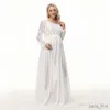 Sukienki macierzyńskie szydełko koronkowe długie sukienki macierzyńskie do sesji zdjęciowej ciąża