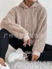 Kadın Hoodies Peluş Pullu Pullover 2023 Sonbahar ve Kış Sıcak Oyuncak Kapüşonlu Drawstring Gevşek Sıradan Sweatshirt