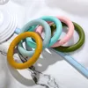 Anello per massaggiagengive Perline in silicone Anello per dentizione senza BPA 10 pezzi Massaggiagengive per bambini Masticare perline per allattamento Collana con ciondolo Giocattoli fai da te Catena ciuccio 230919