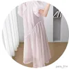 Robes de maternité robe de maternité vêtements pour femmes enceintes mode d'été manches à bulles tempérament princesse robes de grossesse
