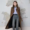 Damenjacken, Frühherbst, koreanischer Stil, schicker dünner Windjacke für Frauen, Umlegekragen, lange Ärmel, lockerer Mantel, zweireihig, 230918