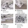Zestawy pościeli Nowoczesne zestawe z zestawu minimalistycznego w stylu, obejmują kołdrę kołdry poduszki na poduszki