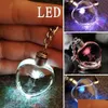 Party Favor 1Pc Square Romantic Heart Crystal Rose Flower Led Light Charm Keychain Key Chain Nice Small Gift For Drop Delivery Home Ga Dh1Zf