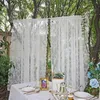 Curtain French White Lace Voile Window Treatments for Living Room Bedroom Door Curtains Floral Tulle Drapes By Screen 230919