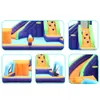 الأطفال القابل للنفخ في Playhouse Playhouse Double Cootccer Goal Playground Playground Castle مع حمام سباحة للعب في الهواء الطلق لعب الهدايا عيد ميلاد ألعاب عيد ميلاد الصيف