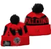 Atlanta Beanies Cap ATL Wool Warm Sport Knit Hat Hockey North American Team Striped Sideline USA College Cuffed Pom Hats Men Women A1