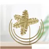 Andere Wohnkultur Nordic Licht Luxus Goldene Pflanze Blätter Wand Dekoration Anhänger Wohnzimmer Sofa Hintergrund Haning Ornament Figuren Dhmau