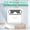 Mini Thermal Printer, Print Photos, Materials, Labels, Documents, Connect Mobile Phone Wireless Download APP Wireless Mobile Students, Office Stationery