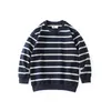 Hoodies Sweatshirts Spring Autumn Korean Boys Sweatshirt 4years10years Big Long Sleeve Tops Children Kids Stripe Base Shirt 230919