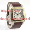 Fabriksleverantör 100 XL Rostfritt stål 18K Gold Chronograph Quartz Mens Watch W20091x7 Men's Date Wristwatches256b