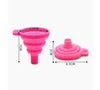 Silicone Foldable tools Funnel Mini Silicones Collapsible Style Folding Portable Funnels Be Hung Kitchen Tool SN6265