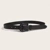 Belts Unisex Universal Paint Buckle Western Handsome Fashion Sculpture Retro PU Leather Belt Neutral Personality