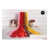 Gradient Ramp Frauen Schal Pashmina Große Größe Mode Frühling Sommer Strand Handtuch Seidige Sonnenschirm Schal Schals Geschenke Großhandel Drop Deli Dhgnp