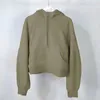 mergulho meio zip hoodie feminino yoga terno designer moletom com capuz senhoras ginásio roupas esportivas ao ar livre jogging com capuz grosso de mangas compridas com calças