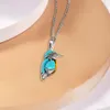 Pendentif Colliers Haut de gamme Émail Collier d'oiseau Vintage Turquoise Gemstone Toute Qualité Bijoux Cadeau Accessoires248c