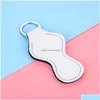 Sublimation Blanks Wholesale Sublimation Blanks Chapstick Holder Keychain Neoprene Lip Balm Keychains For Diy Blank Lipstick Holders D Dhghr