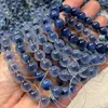 Bransoletka Agat Natural Blue Blue Sugar Heart Agate Jadified Fresh Sweet Crystal