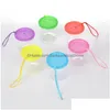 Outros peixes de aquário Betta Cups Jellyfish Fishs Mini Pequeno Plástico Transparente com Tampa Copo Tanque Drop Delivery Home Garden Pet Supplies Dhays