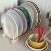Kitchen Storage Sink Stand Drainer Wooden Dish Drain Rack Book Cups Display Cabinet Lid Holder Organizer Drying Shelf Bowl Cup For