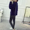 Women's Knits Tees s Fashion Autumn Winter Purple Sweater Cardigan Warm Y2k American Vintage Loose Vneck Knitted Overcoat Weave Cardigans 230918