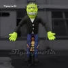 Funny Walking Halloween Green Monster Inflatable Frankenstein Puppet Blow Up Hallowmas Cartoon Figure Model For Parade Show