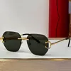 Classic high-quality 1:1 sunglasses for travel gatherings elliptical frameless frames metal legs CT0396 elegant and luxurious for women and men