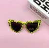 Moda Leopard Cute Children Boy Girl Occhiali da sole Vintage Kids Cat eye Occhiali da sole a forma di occhio di protezione UV400 Beach