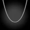 16-24 inch dunne echte 925 sterling zilver 2 mm zijketting dames meisjes kinderen kinderen 40-60 cm sieraden kolye collares collier278S