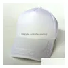 20 Colors Kids Trucker Cap Adt Mesh Caps Adjustable Baseball Snapback Hats Accept Custom Made Drop Delivery Dh1E7