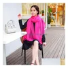 Women Solid Color Scarves Large Size Beach Towel Pashmina Major Suit Ice Silk Chiffon Sunsn Shawl Gifts Ship Drop Delivery Dh5Vx