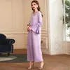 Etnik Giyim Abaya Dubai Türkiye Arap Müslüman Müiliye Elbise İslam Lotus Kılıf Kadınlar İçin Fas Vestidos Robe Musulman Longue Femme