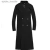 Misto lana da uomo 2021 Autunno Inverno Giacca di media lunghezza addensato Cappotto di lana alla moda Cappotto coreano allentato casual doppio petto Trench S-4XL L230919