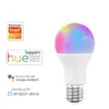 Ampoule LED E27 RGB 9W 15W, Bluetooth, Tuya, lampe d'éclairage intelligente, changement de couleur, variable, maison, hôtel, Bar, chambre à coucher, décor AC110-220V