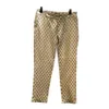 20SS France latest spring summer fashion Italy pant Golden brown Jacquard men women casual cotton Baseball triangle pants229K