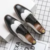 Cuir hommes grande taille mode fête de mariage hommes chaussures habillées designer italien mâle conduite chaussures formelles à lacets hommes Oxfords pour garçons robe de soirée bottes 38-46