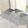 Tapis Tapis de porte d'entrée Accueil pour couloir Moderne Salon antidérapant Paillasson Super Absorbant Cuisine Toilette Douche Sol Goutte Deli Otyz4