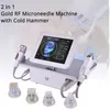 2 in1 fractional Professional Professional Cold Hammer Micro Needle RF Skin Canning RF رفع الوجه وإزالة التجاعيد إزالة علامات التمدد