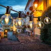 LED Strings Party 25FT Patio String Light Noël G40 Mariage Décoratif Globe Festoon Ampoule Fée String Light Outdoor Party Garden Garland HKD230920