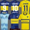 2024 BOCA 2025 CA JUNIORS CAVANI JERSEYS 24 25 Carlitos Retro Club Atletico Conmebol Libertadores Janson Soccer Football Shirt Men Set Kids Uniform Maradona