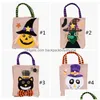 Inne świąteczne materiały imprezowe 26x15cm Halloween lniana torba z dynia