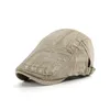 Berets Frühling und Sommer Ivy Hut Papa Outdoor Casual Flache Sboy Cap Mann Frau Baskenmütze 5560 cm 230915