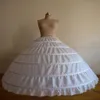 High Quality Women Crinoline Petticoat Ballgown 6 Hoop Skirt Slips Long Underskirt for Wedding Bridal Dress Ball Gown2649