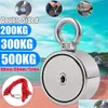 Hooks Rails 200/300/500 kg Powerf Double Sided Neodymium Metal Magnet Detector Fishing Kit 10m Stark rep Aimant Puissant 19Aug30 Drop DHS5P