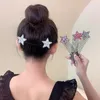 Acessórios de cabelo Shiny Crystal Star Invisível Quebrado Hairpin Mulheres Tiara Ferramentas Rolo Curva Agulha Franja Pente de Inserção Fixa